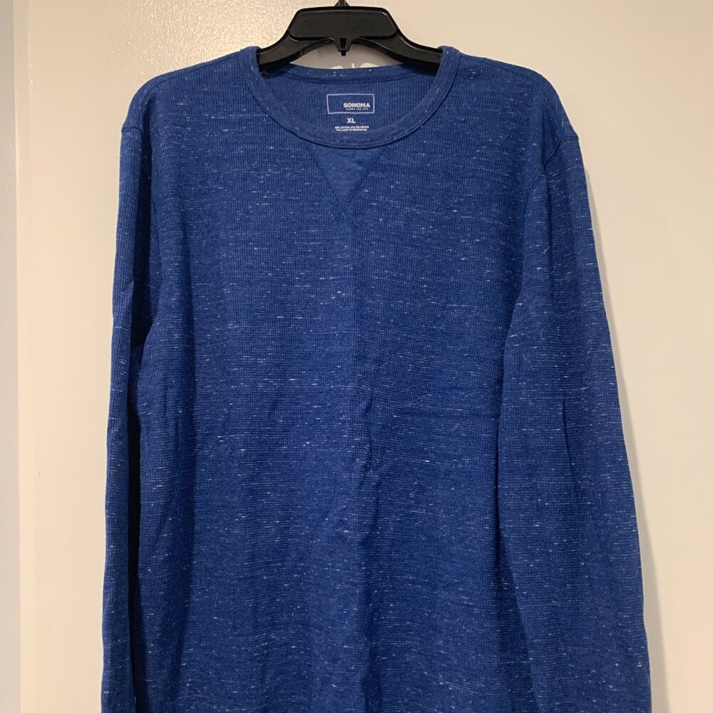 XL Blue Long Sleeve Sonoma Sweater